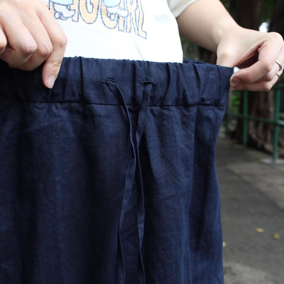 TRAVAIL MANUEL - Linen Wide Pants