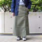 D.M.G - Military Long Skirts(Olive)