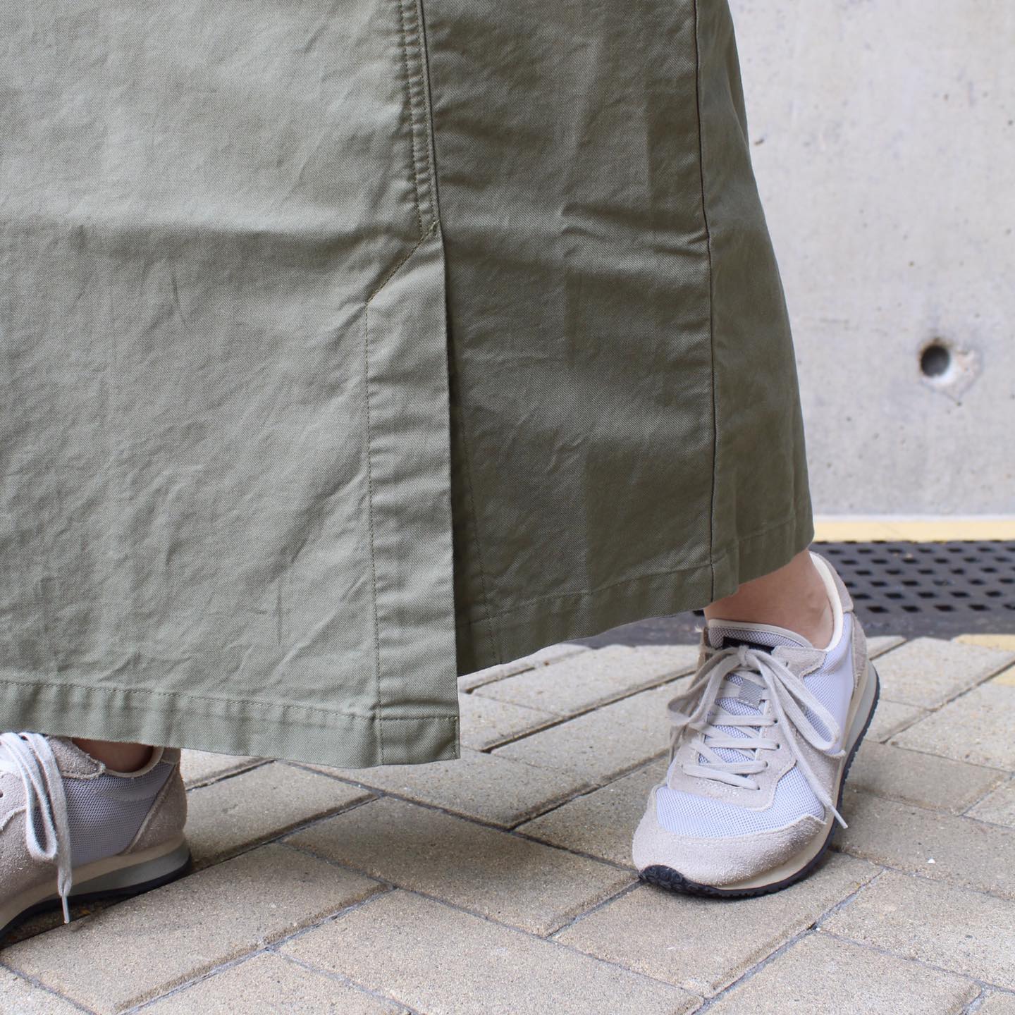 D.M.G - Military Long Skirts(Olive)