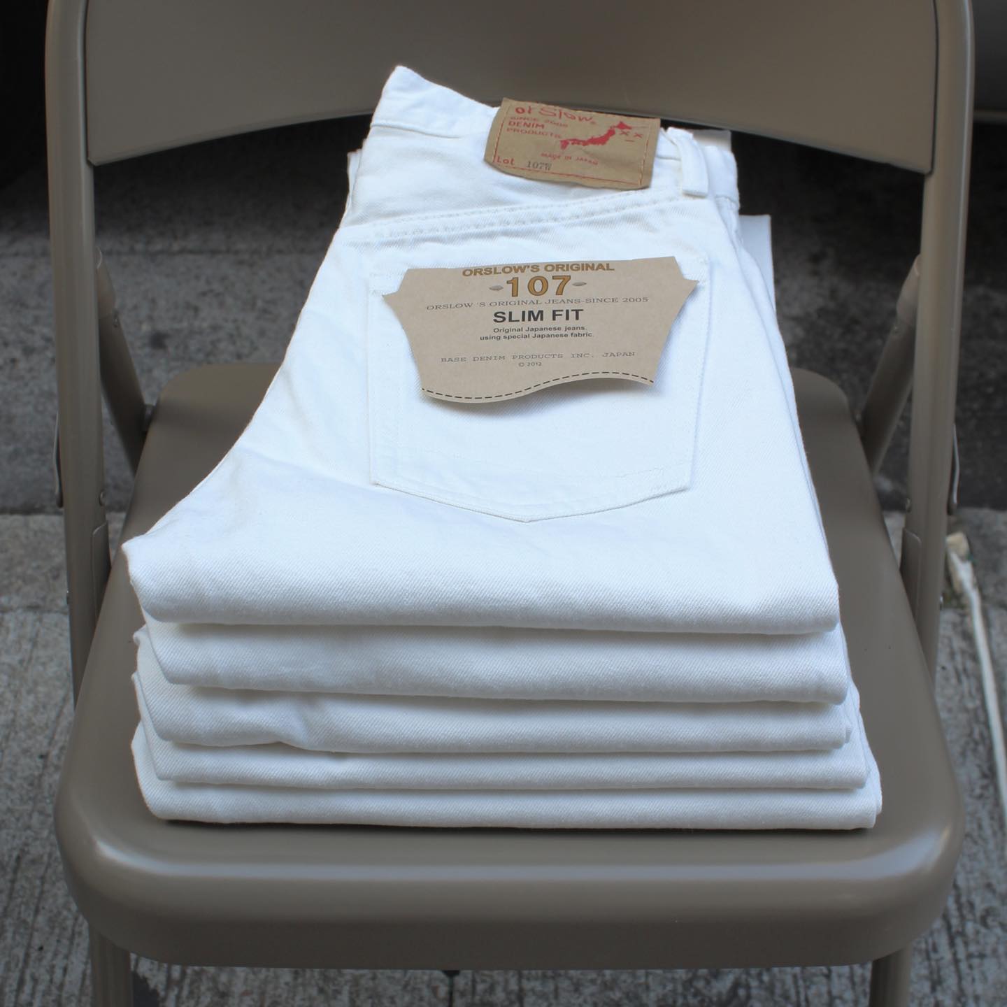 Or Slow - STANDARD ITEMS 107 IVY FIT (WHITE DENIM)