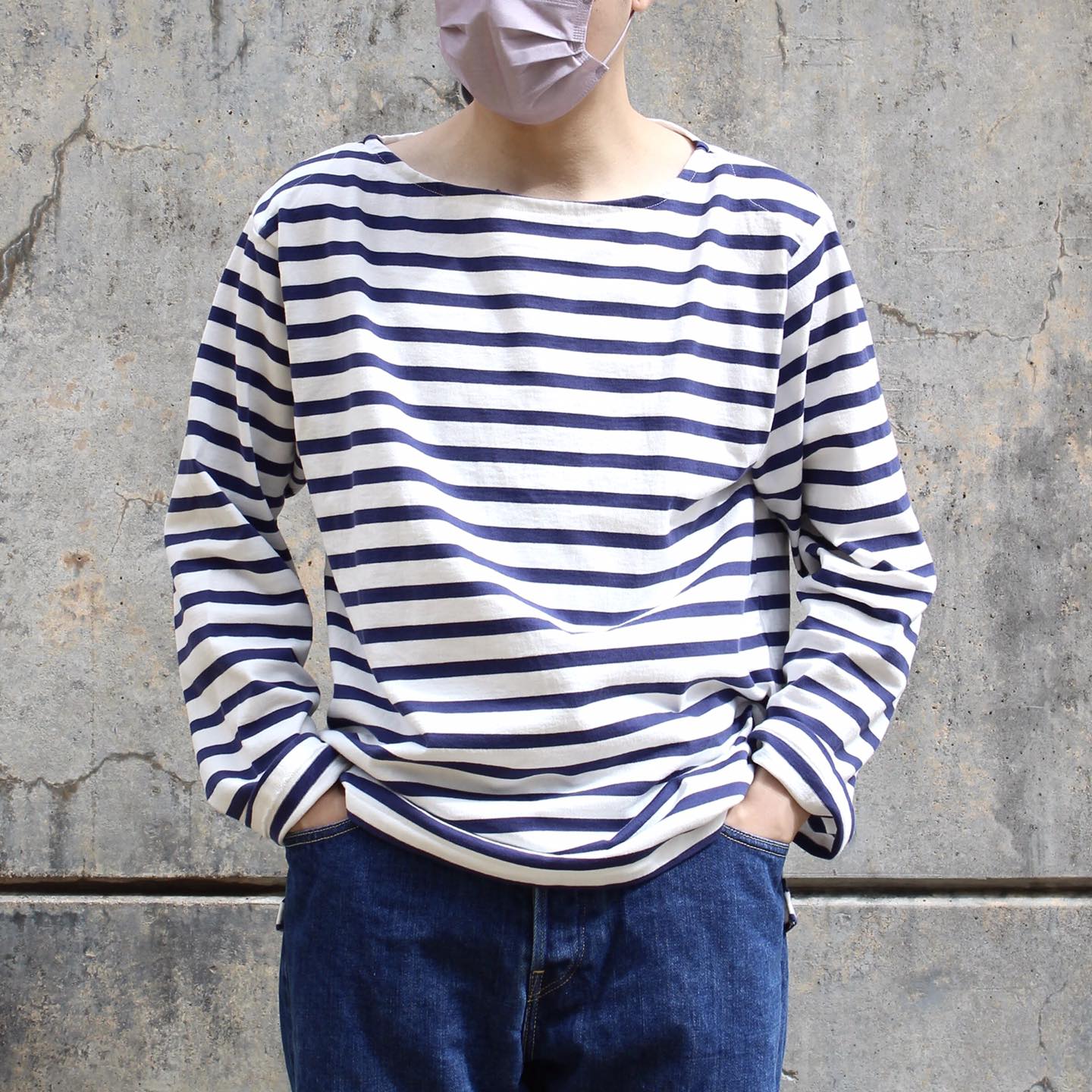 HATSKI - Navy Basque Shirt