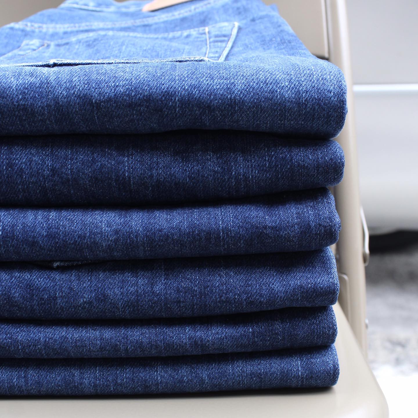 HATSKI - 15.6OZ Wide Tapered Denim (USED BLUE)