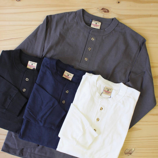 GOODWEAR(美版)- 7.2OZ L/S HENLEY TEE CLASSIC FIT