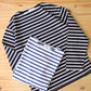 FLISTFIA - L/S BOAT NECK BORDER TEE