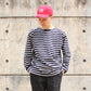 FLISTFIA - L/S BOAT NECK BORDER TEE