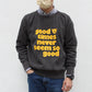 MIXTA - TIGER SWEATSHIRT VINTAGE BLACK