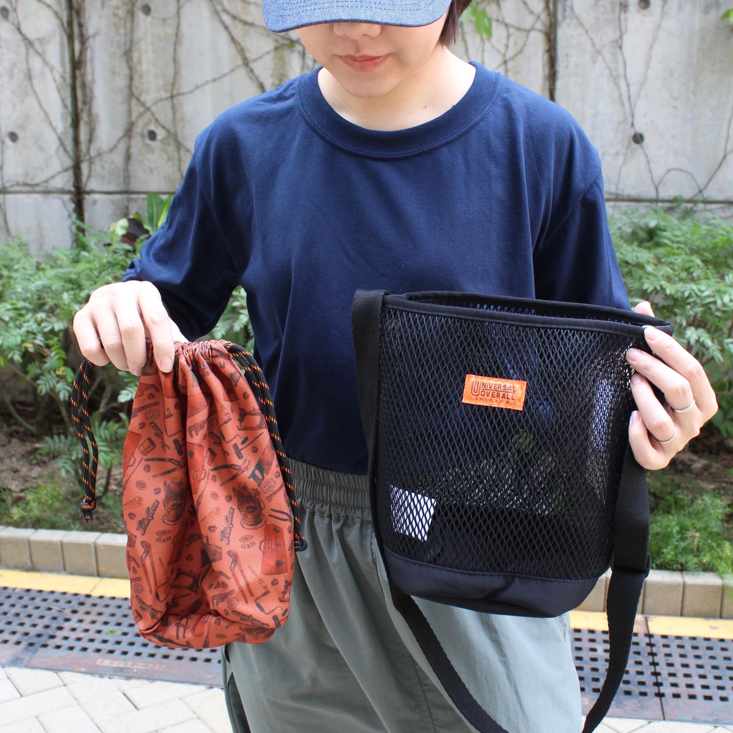 UNIVERSAL OVERALL JAPAN - POUCH MESH BAG