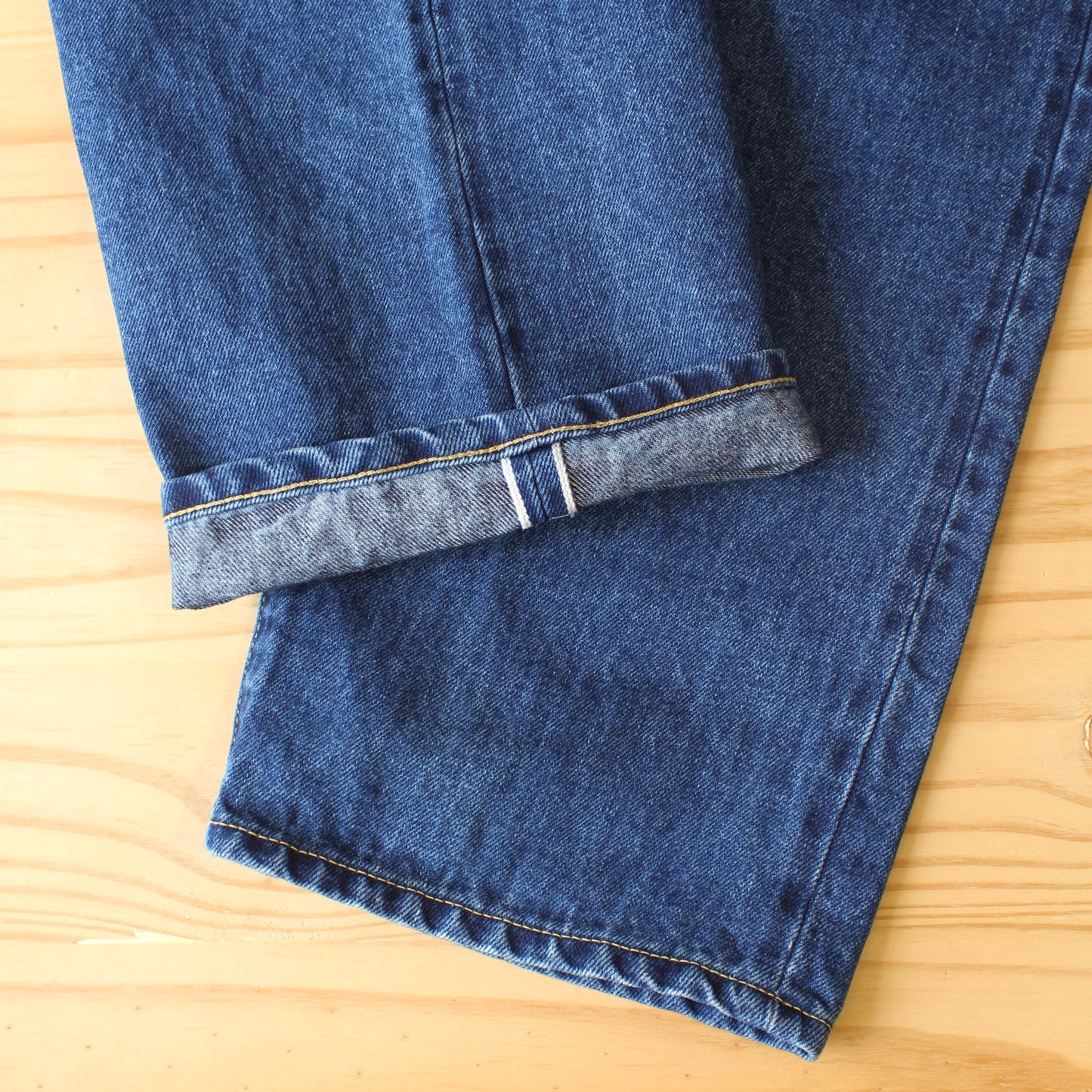 HATSKI - Wide Tapered Washi(日本和紙) Denim (USED BLUE)