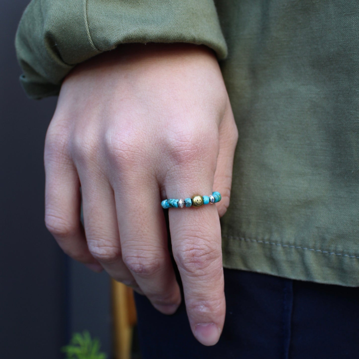 Atease - SMILE BEADS RING